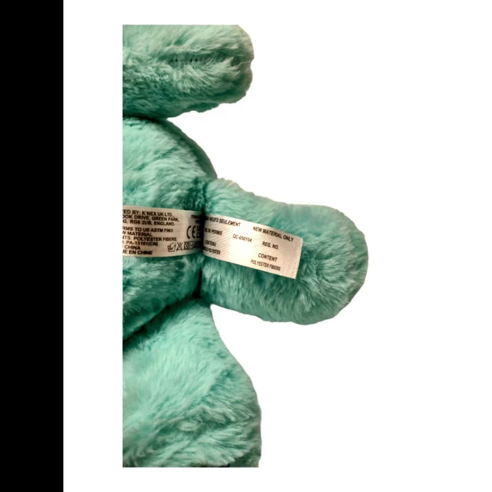 Care Bears Wish Bear Teal and White Stuffed Plush Collectible Toy Animal - Picture 7 of 8